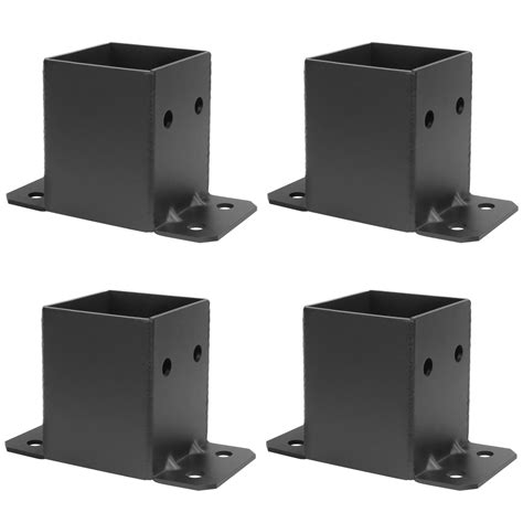 metal post brackets for cement|4x4 to 2x6 support brackets.